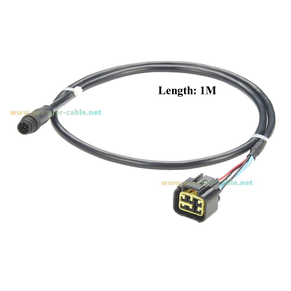 NMEA 2000 N2k 6Pin Engine Interface Cable M12 5Pin to 6Pin Engine 06653-ZZ3-760HE for Lowrance Simrad B&G Navico & Garmin