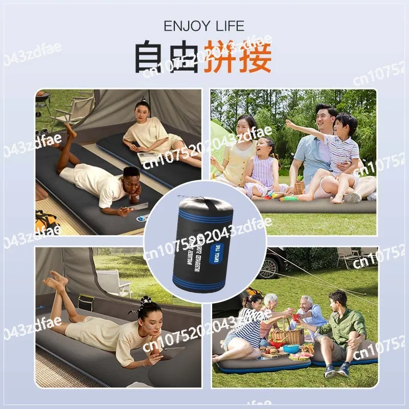 Outdoor Camping Thickened Moisture-proof Mat Portable Inflatable Bed Outdoor Waterproof Air Cushion Bed Tent Sleeping Mat