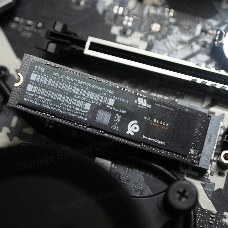 محرك الأقراص الصلبة الداخلي الأسود WD SN850X M.2 2280 NVMe SSD PCIe 4.0 محرك الألعاب يعمل للقرص الصلب PS5 100% أصلي بالجملة
