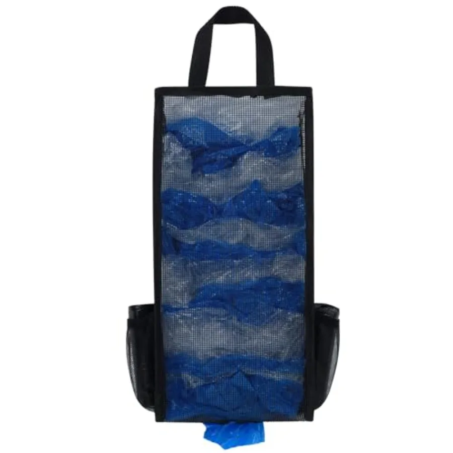 Plastic Bag Holder, Large Capacity Grocery Bag Holder, Breathable Mesh Plastic Bag Holders for Grocery Bags Storage, Lightweigh