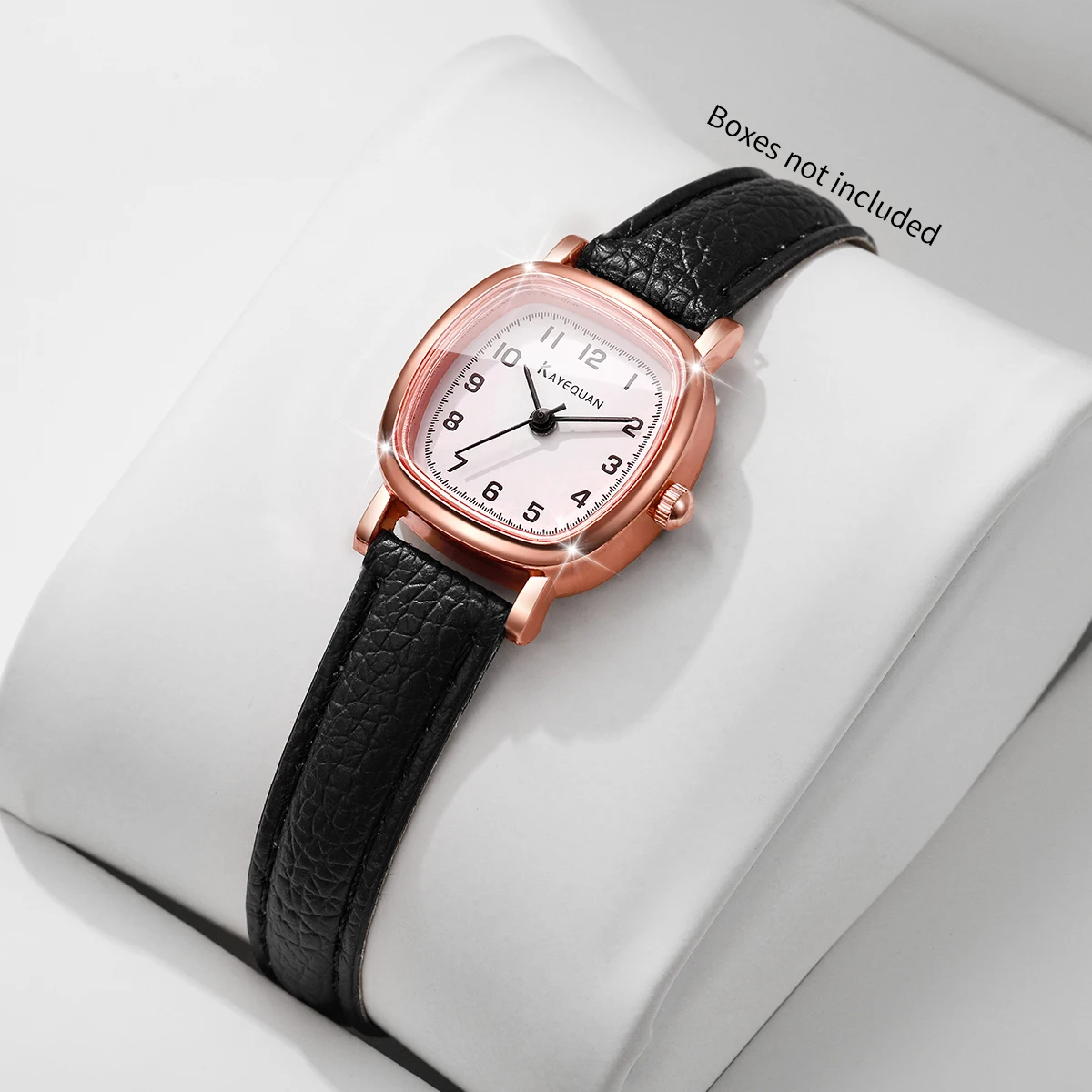 Fashion Small Square Women Watch Leather Strap Quartz Wristwatches Ladies Daily Dress Clock Relogio Feminino (Without Box)