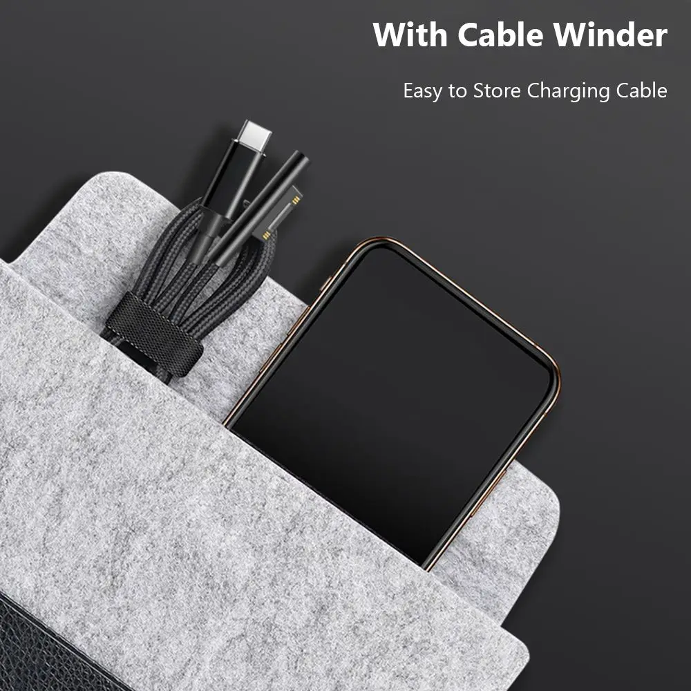 USB Type C Power Supply Charger Adapter 102W 15V 4A PD Fast Charging Cable for Microsoft Surface Pro 7/6/5/4/3 Book/Book 2