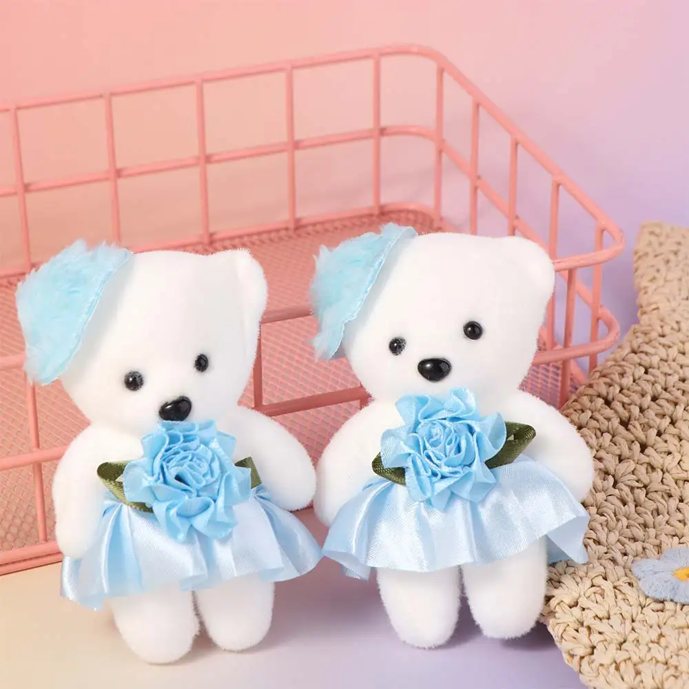 10pcs/set Foam Bear Bear Plush Foam Toys Plush Doll Plush Animal Mini Bear Flower Bouquet 11cm DIY Cartoon Bouquet Doll