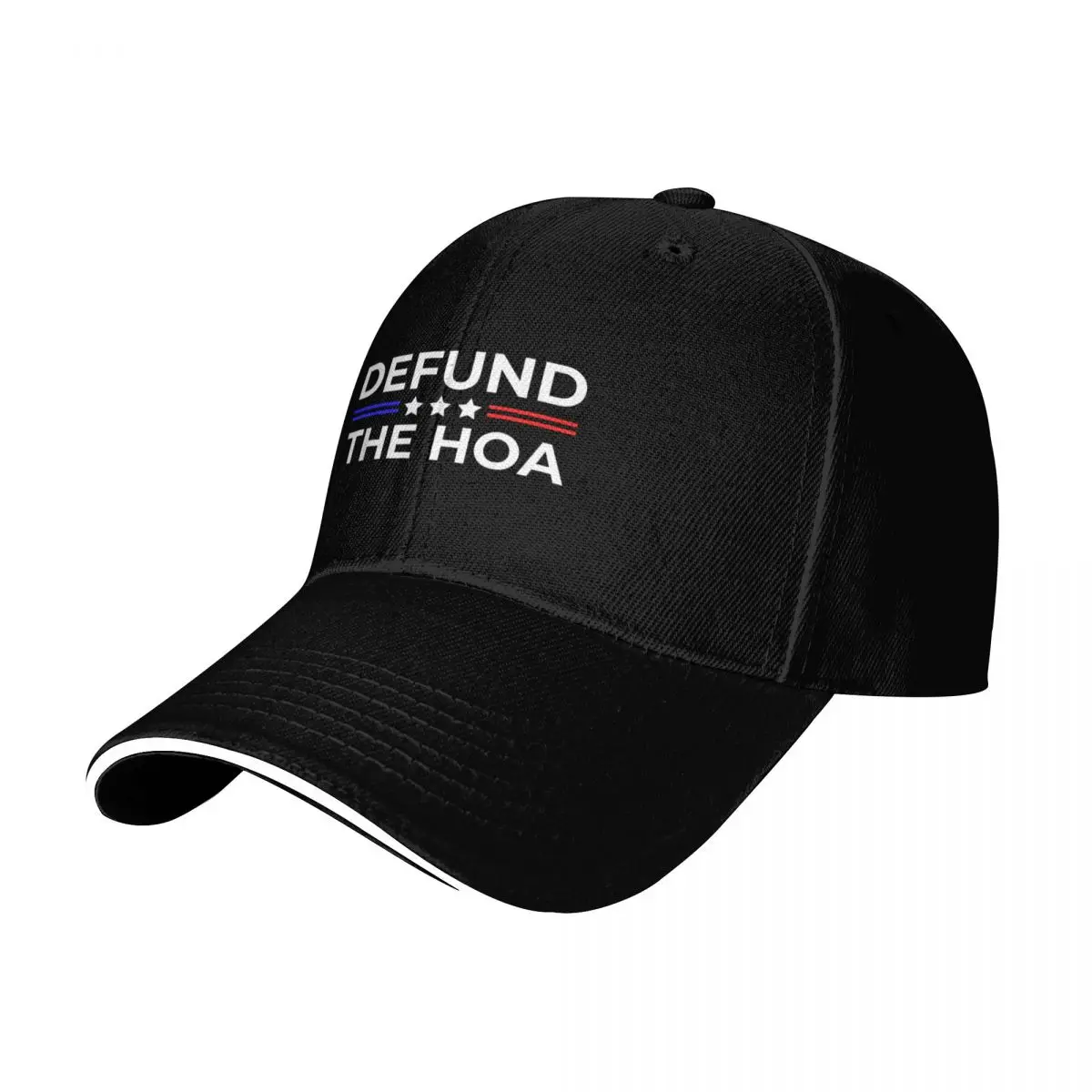 Homeowners Association - Defund The HOA Baseball Cap Curved Brim Classic Fit Low Profile Unstructured Unisex for Men Women