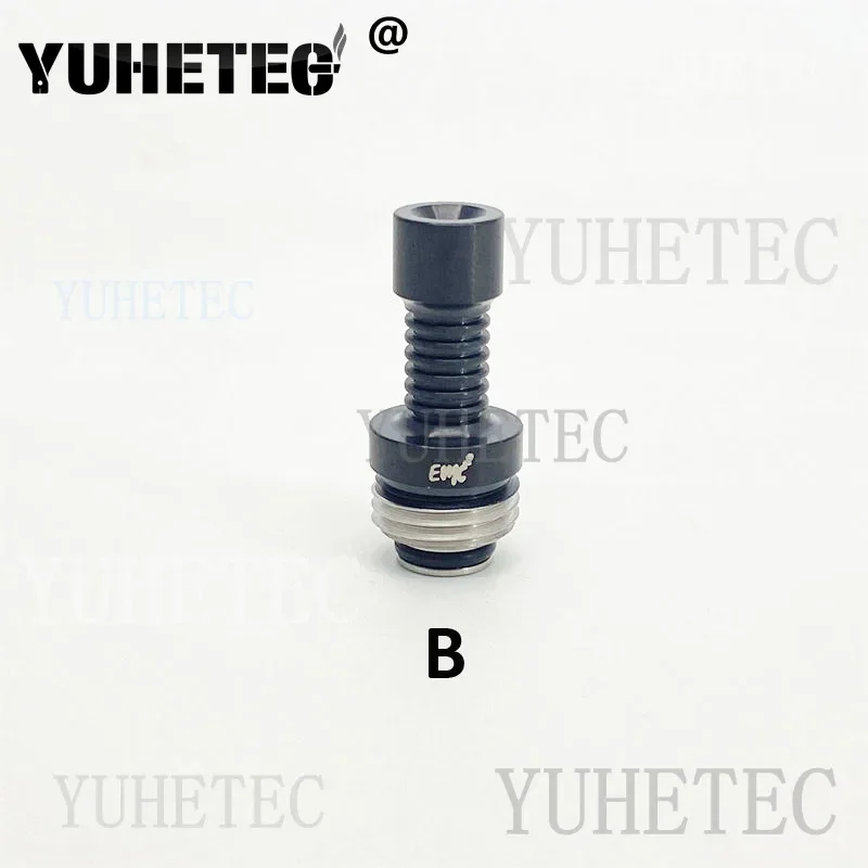 1PC Drip Tip mtl Stainless Steel for EMC Billet Box BB Interface Connector rda Machine Black White