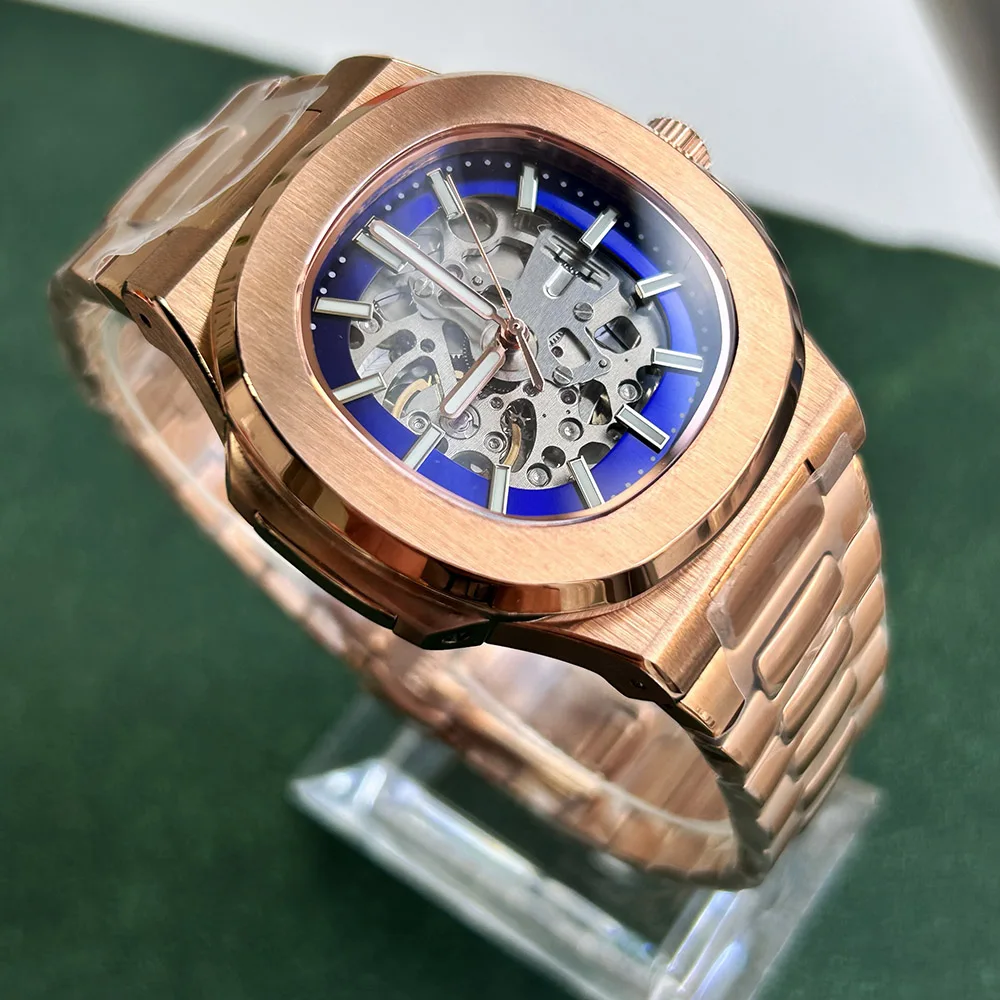 NH70 watch hollow dial watch men's watch stainless steel automatic mechanical watch NH70 movement sapphire glass ﻿