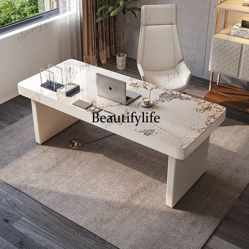 TTT Mid-century Modern Interior Office Desk Design Fashionable Elegant Accent Boss Office Desk Comfort Office Furniture
