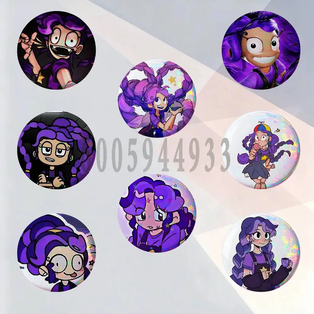 L-Lily Lovebraids Badges Round Nijigen Otaku Culture IP peripheral products 58mm 44mm 32mm 75mm 25mm Mini