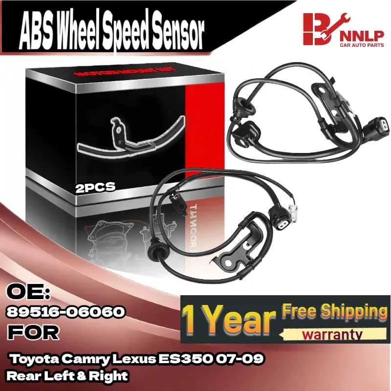 ل 2 قطعة الخلفي الأيسر والأيمن ABS عجلة السرعة الاستشعار لتويوتا كامري لكزس ES350 07-09 89516-06060