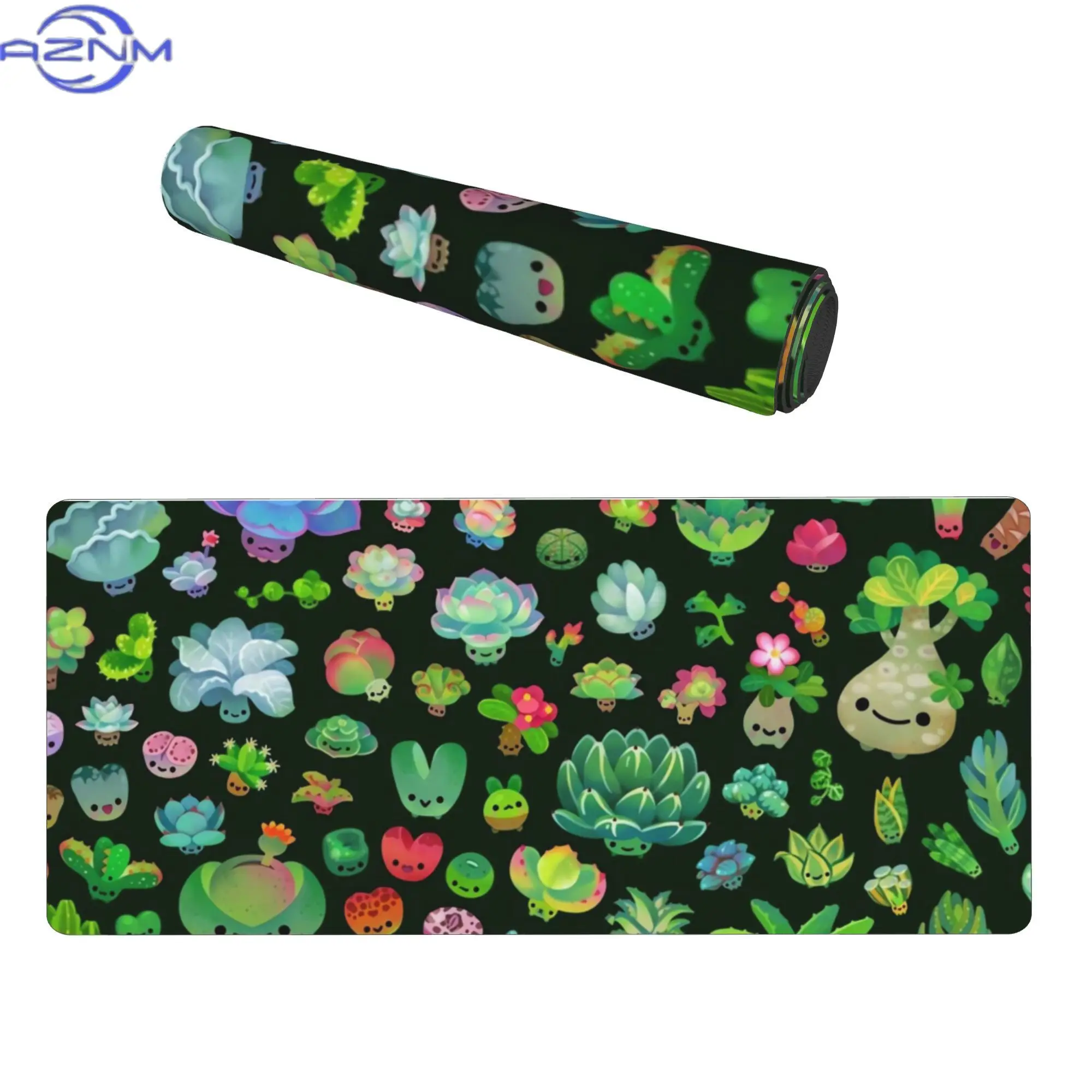 Baby Succulents Mix (darl) Abstract Art Desk Mat for Creative Professionals - Turn Your Workspace Into a  Gallery
