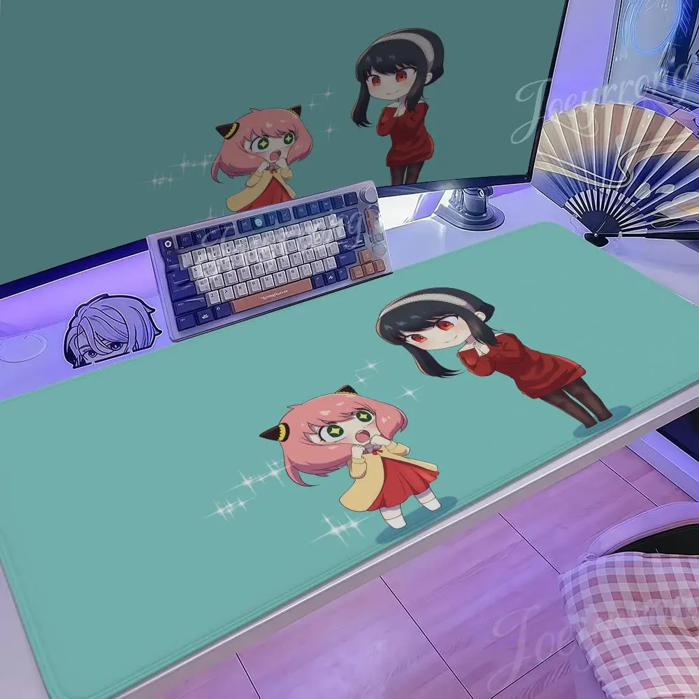 لوحة الماوس الساخن أنيمي 1000x500 القلقاس ساكاموتو أيام XXL كبيرة الألعاب عدم الانزلاق مكتب لوحة المفاتيح الحصير حصيرة مكتبية جاسوس xFamily 
