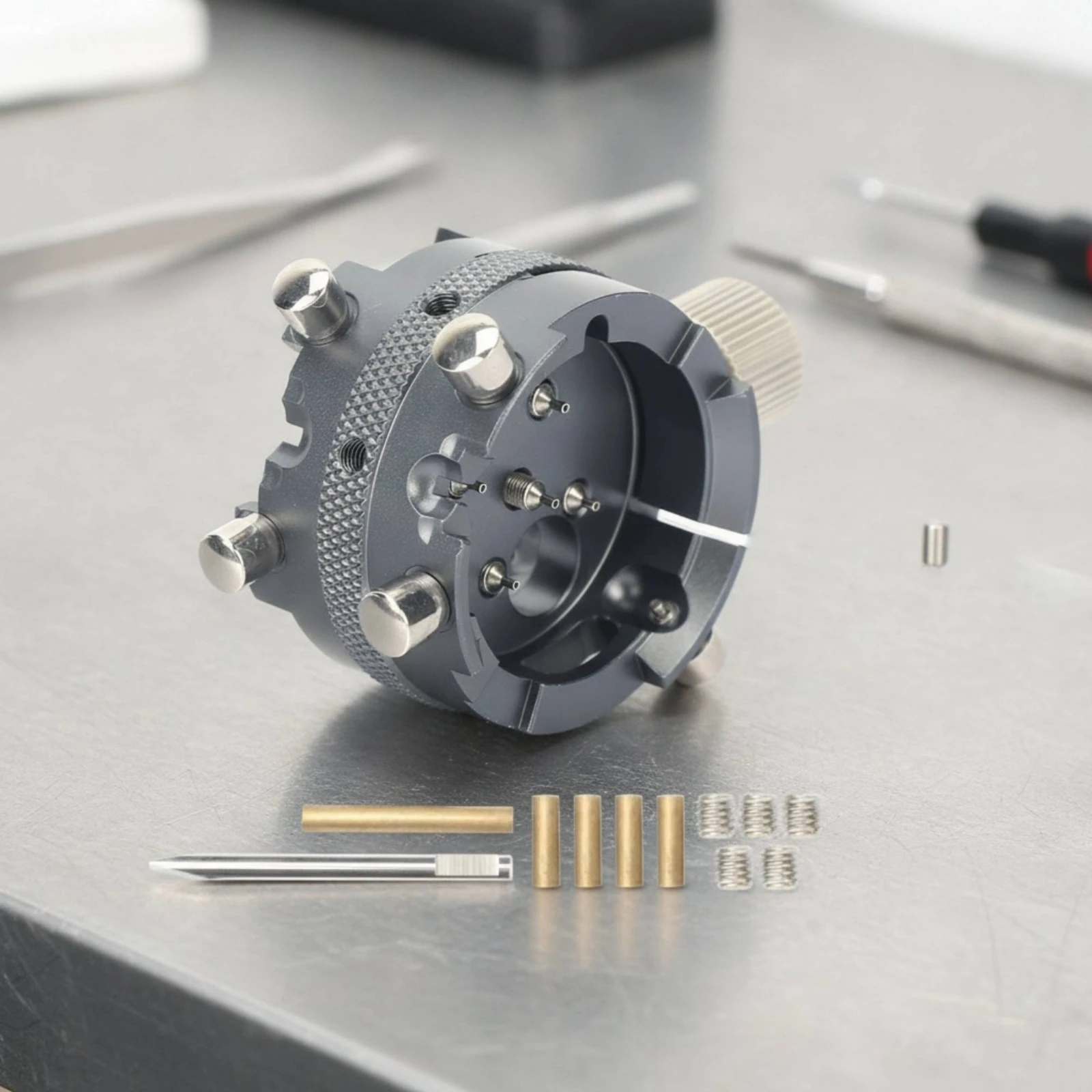 Watch Movement Clamp Long-Lasting Metal 7750 Movement Holder Movement Holder Base 7750 Holder Locating Posts Open Center Cavity