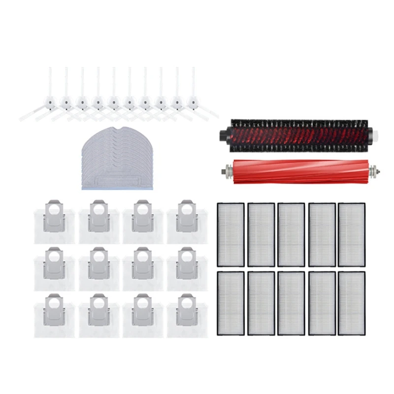 Pièces de rechange pour aspirateur Robot Roborock G10S/G10PRO, filtre, brosse latérale principale en tissu