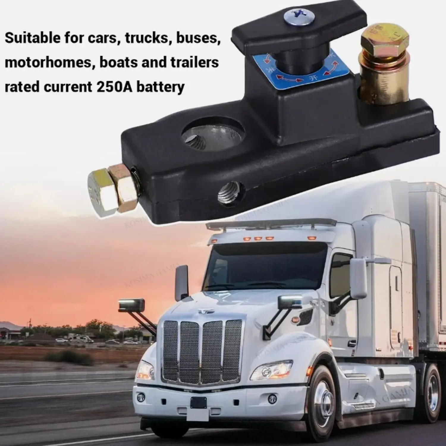12/24V Intelligenter Auto-Batterietrennschalter Hauptschalter Batterie-Trennschalter für Auto, Wohnmobil und Boot – Detail 6