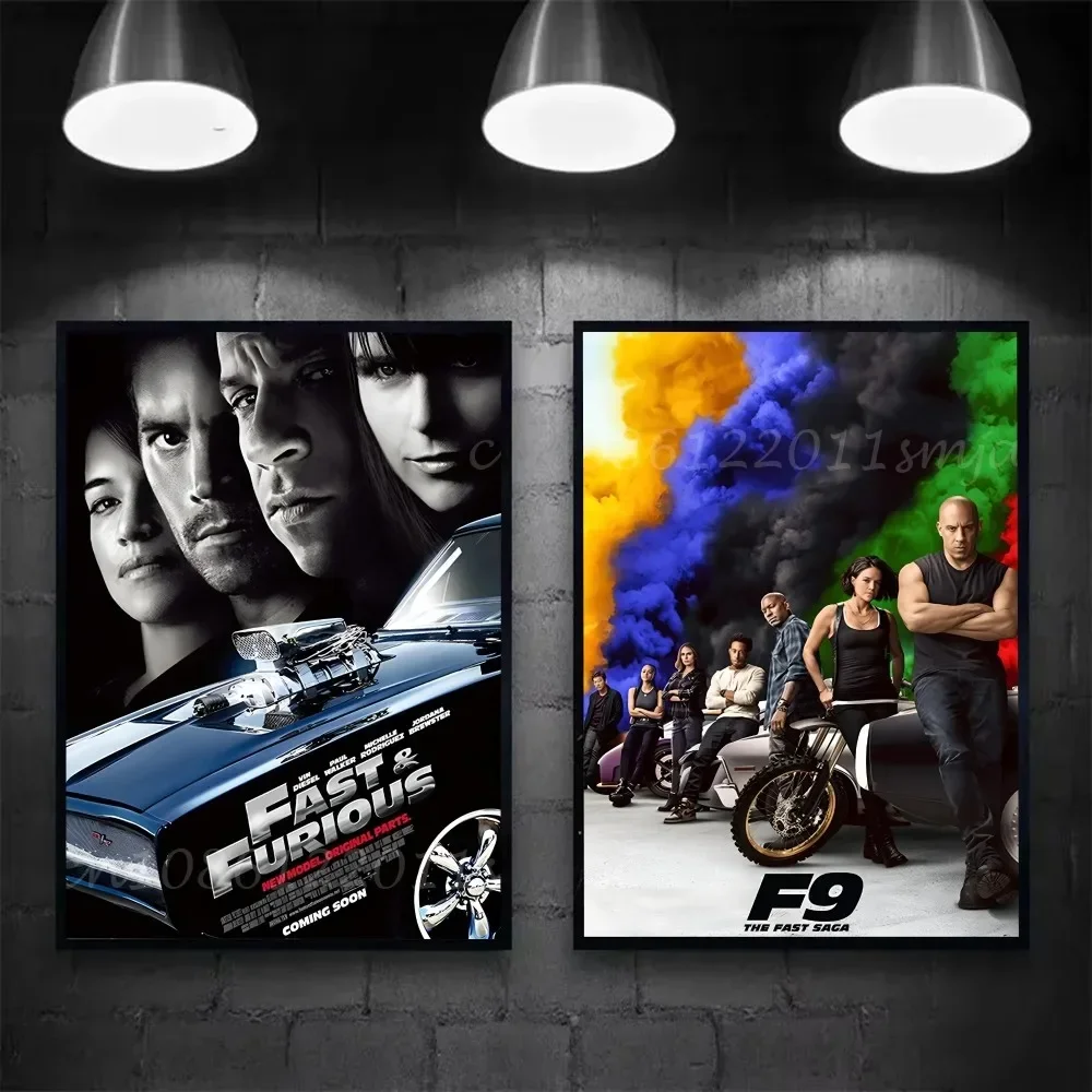 Affiche Paul de films classiques, série Fast Furious, autocollant en papier imperméable, décoration murale pour maison, Bar, salle, 1 pièce