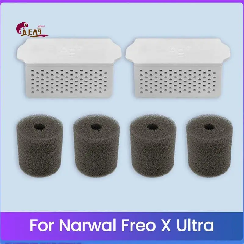 AEA9-For Narwal Freo X Ultra Vacuum Parts Ag+ Sterilization Silver Module Water Tank Foam Filter Replacement Parts