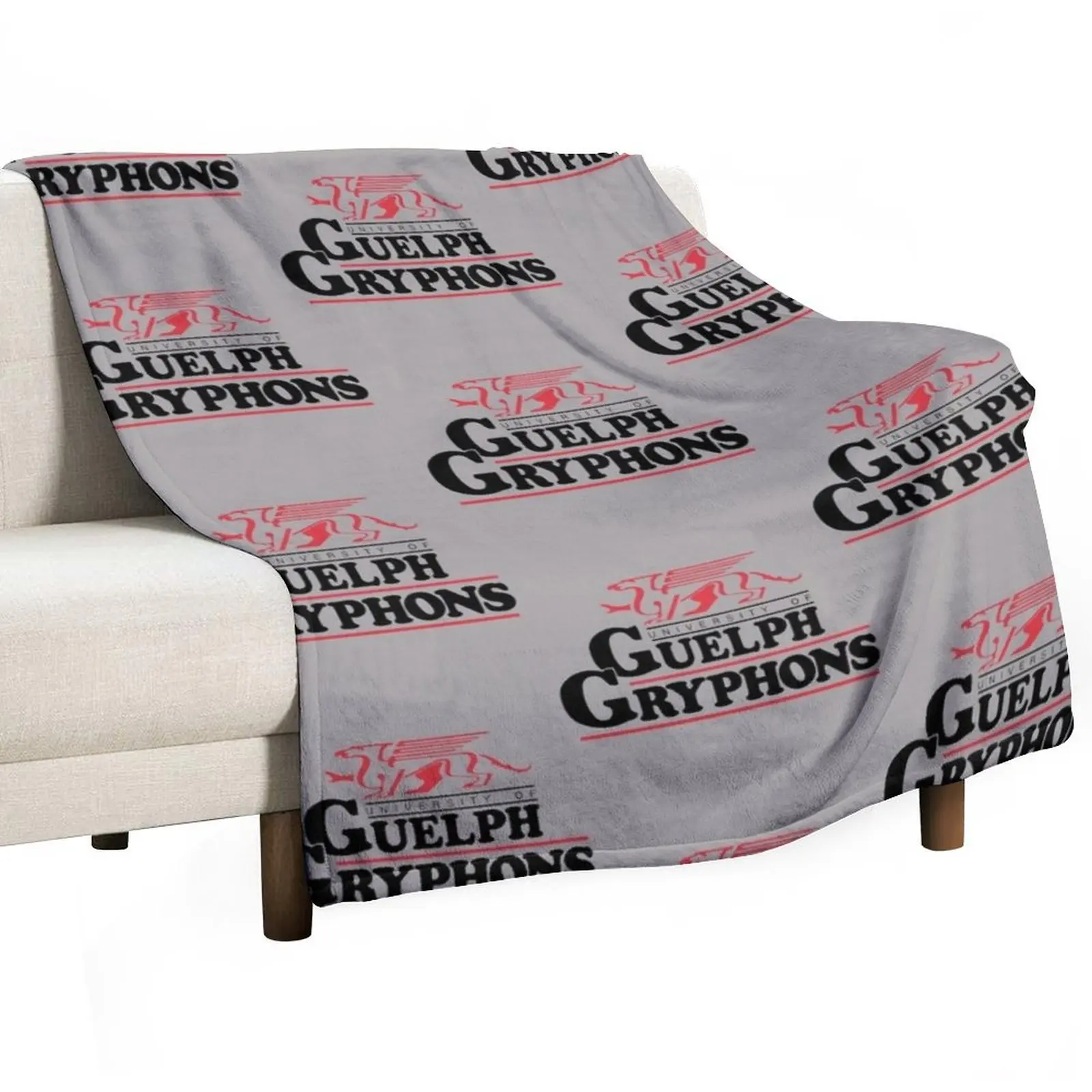 

Guelph College Gryphons Logo2 Throw Blanket Cozy Light Blanket for Travel Camping Picnic