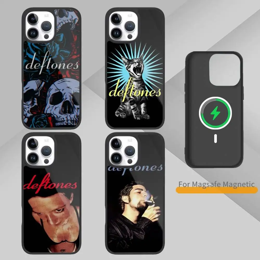 

Band D-Deftones Phone Case For iPhone17,16,15,14,13,12,11 Plus,Pro Max Magnetic For Magsafe Wireless Charging