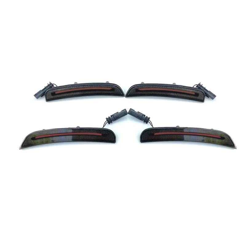 

Car Smoked Lens Front Rear LED Side Marker Lights Lamps for Dodge Charger 2015-2021 68214126AA 68214405AA