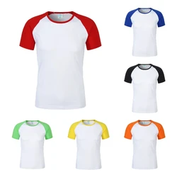 Sublimation Blank T shirt Polyester Tshirts Sports Clothes Multi Color Tee Tops  For Customize Printing Logo Image