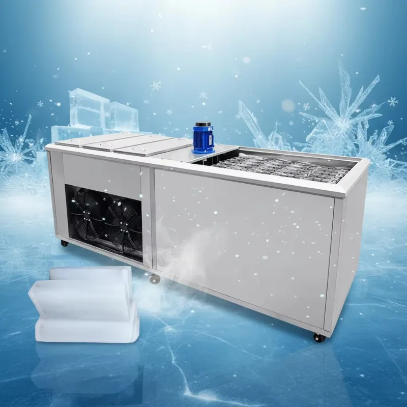 Custom 10kg 20kg mold commercial Cold Storage retain freshness ice brick maker Wholesale Ice block machine 1T/D