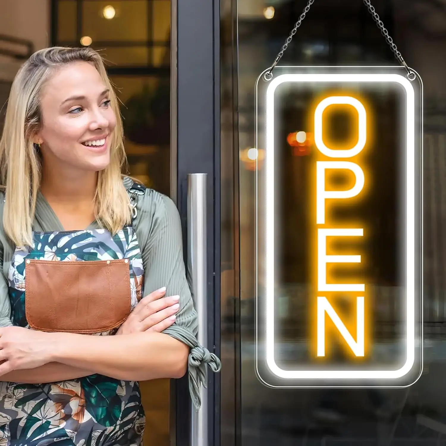 OPEN Neon Signs Adjustable Brightness LED Neon Lights With USB Powered for Business Bar Shop Party Club Hotel Window Wall Store