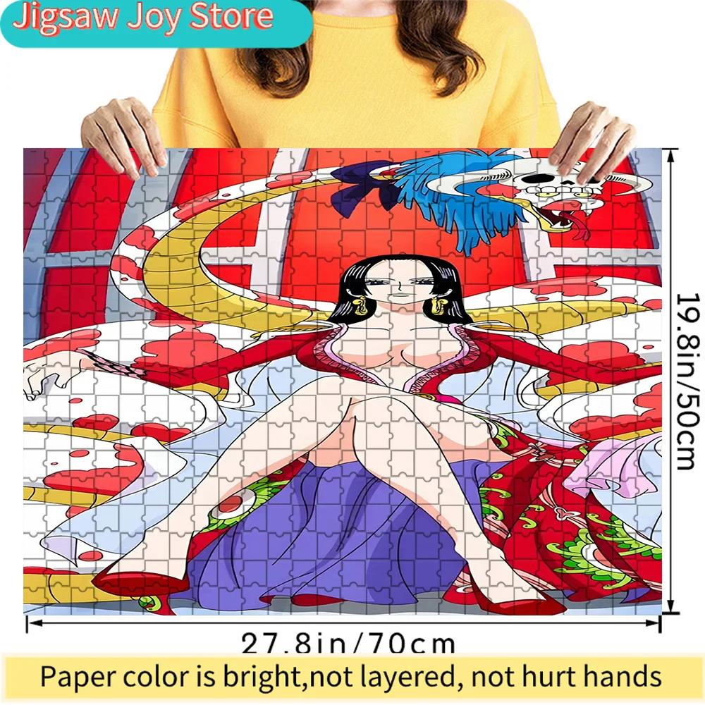 

Коллекционный антистресс-пазл One Piece: Боа Хэнкок на троне, аниме-персонаж Пиратская Императрица, элегантная сцена, художественная бумага