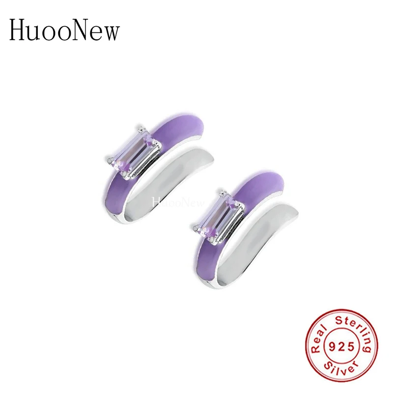 925 Sterling Silver Non Pierced Ear Cuff Cartilage Clips Earcuff Stud Earrings For Women Brincos Piercing Pendientes 2022 New