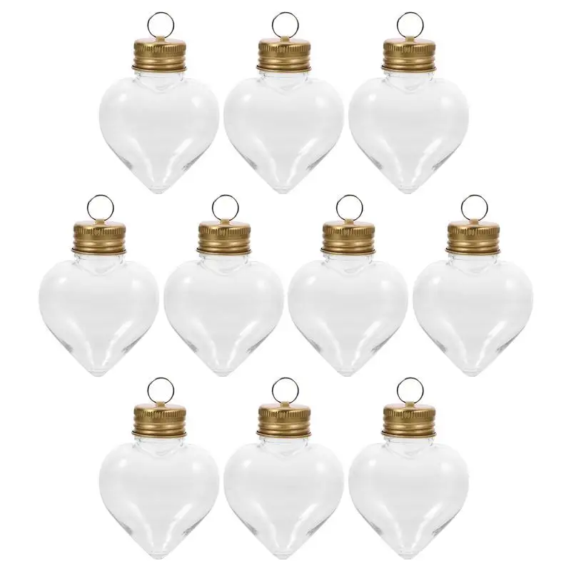 

10pcs Gingerbread Bottles Christmas Tree Pendant Empty Refillable Bottle Beverage Bottle Candy Bottle Christmas Tree Pendant