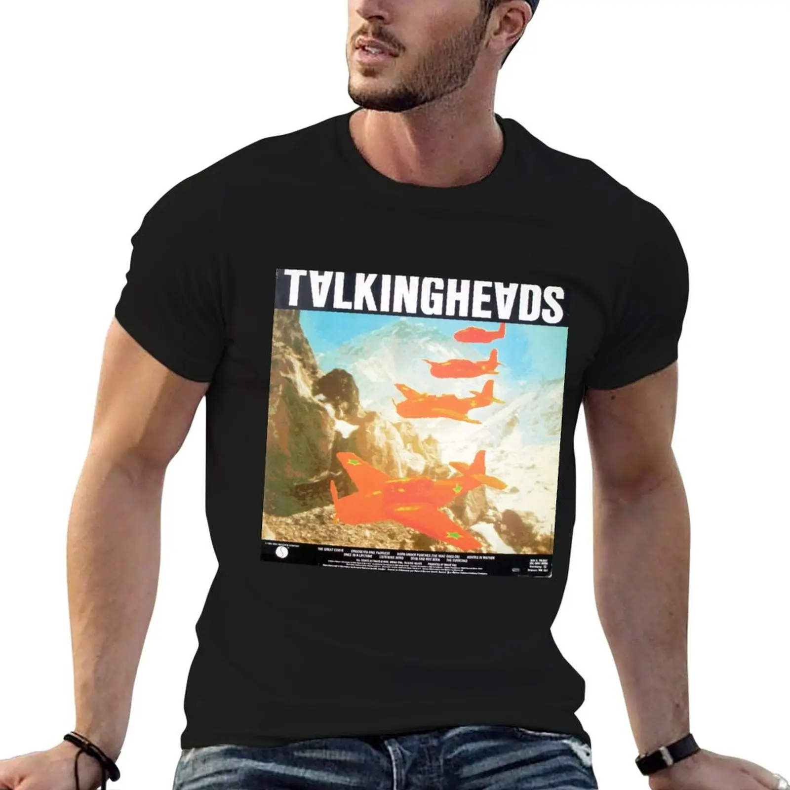 Talking Heads Vinyl Artwork T-Shirt Summer Sports Quick Dry T-Shirt