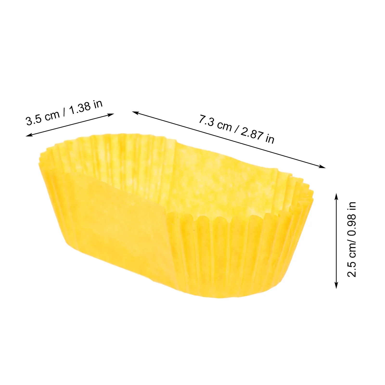 Oval Paper Baking Cups – Boat Shape, Food Safe, High Temp & Oil Resistant Cupcake Liners for Ice Cream, Ice Pops