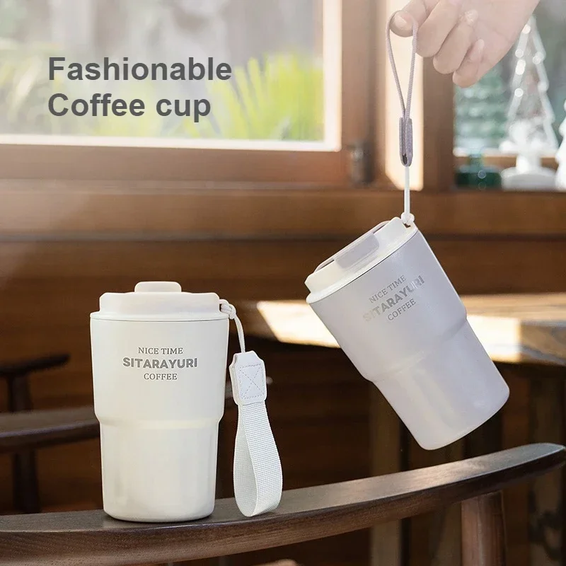 زجاجة ترمس من الفولاذ المقاوم للصدأ فائقة الجمال ، كوب قهوة عصري ، زجاجة ماء مفرغة ، السفر في المكتب ، من من من الخارج #4