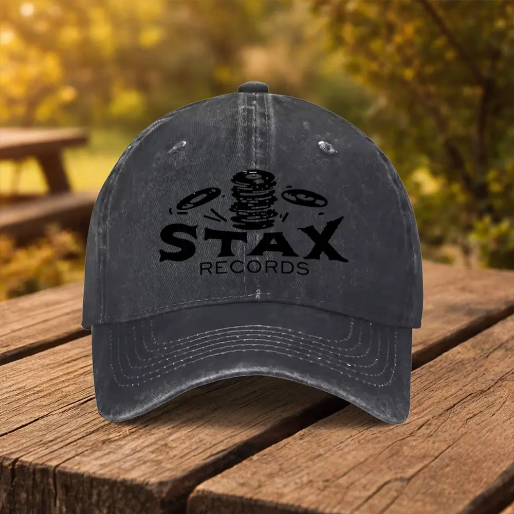 Gorra de béisbol estampada Stax Records, gorra unisex de moda con visera de pico de pato, adecuada para deportes al aire libre, fitness, viajes y excursiones, multicolor