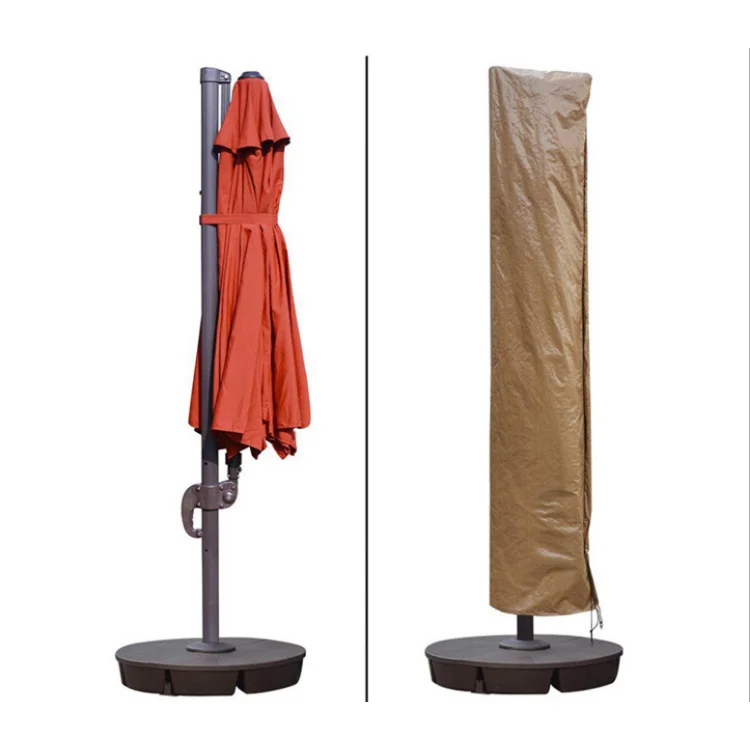 Summer classic retro style outdoor leisure umbrella with base