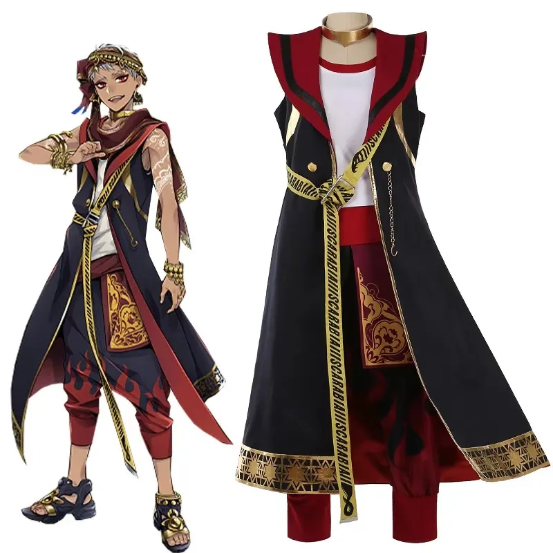 Big Size Made Twisted-Wonderland SCARABIA Kalim Cosplay Costume Dormitory Uniform Halloween Suits Anime Outfits Custom-tailor