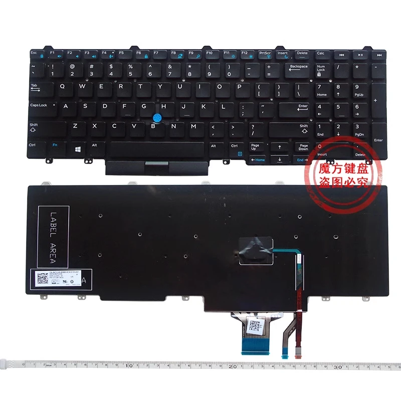 

US Laptop Keyboard For Dell Latitude E5550 E5570 M3510 M7510 M7720 M7520 15 3510 7510 Backlight