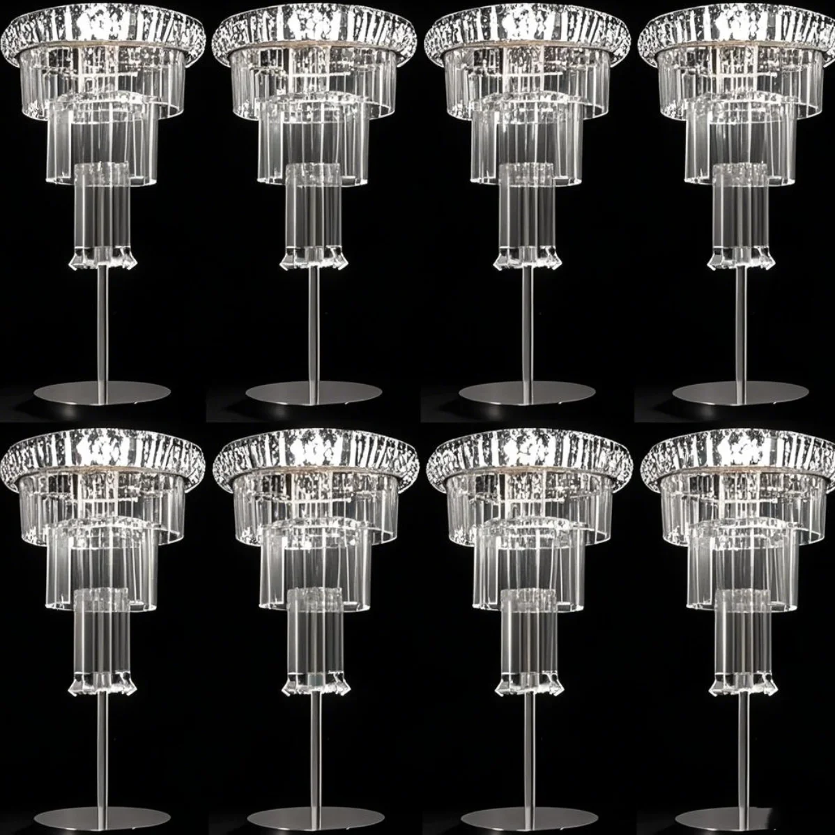 

15pcs/5pcs)85-110cm) Gold Metal Trumpet Vase Iron Flower cylinder shape Stand for Home Restaurant Wedding Party Table Decoration