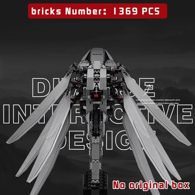 

1369 шт. Lcon Royal Ornithopter Dune Movie Вертолет Строительные блоки Совместимые игрушки Детские подарки Креативная игра-головоломка STEM