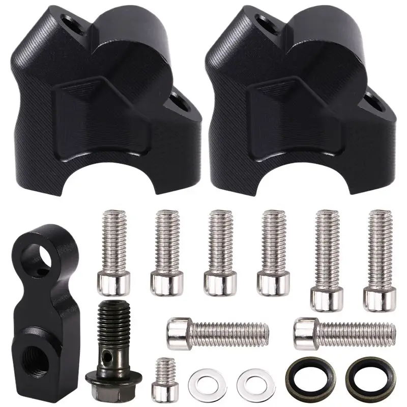 

AC34-Motorcycle Accessories Handlebar Riser Drag Handle Bar Clamp Extend Adapter For 800MT 700MT 450MT