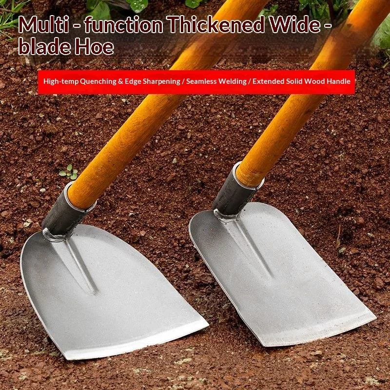 Home and Outdoor Farming Tools: Professional Earth Digging and Weeding Hoe with Forged Handle