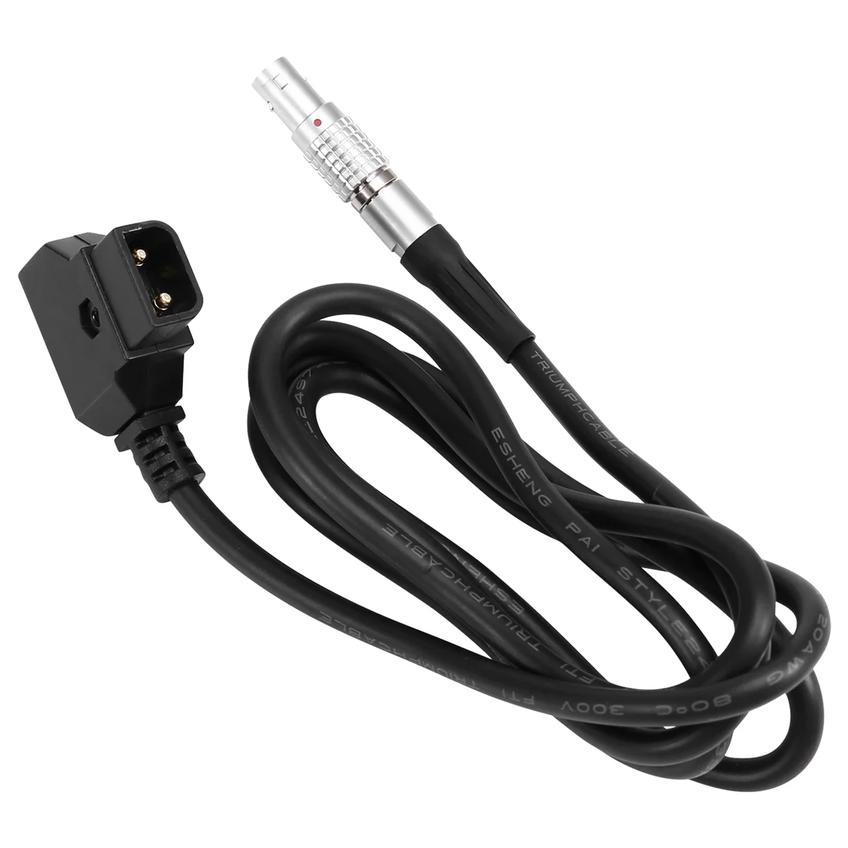A56XQ Cavo di alimentazione maschio durevole da D-TAP a LEMO a 2 pin per soluzione di alimentazione per monitor Teradek Bolt Pro 300 RX