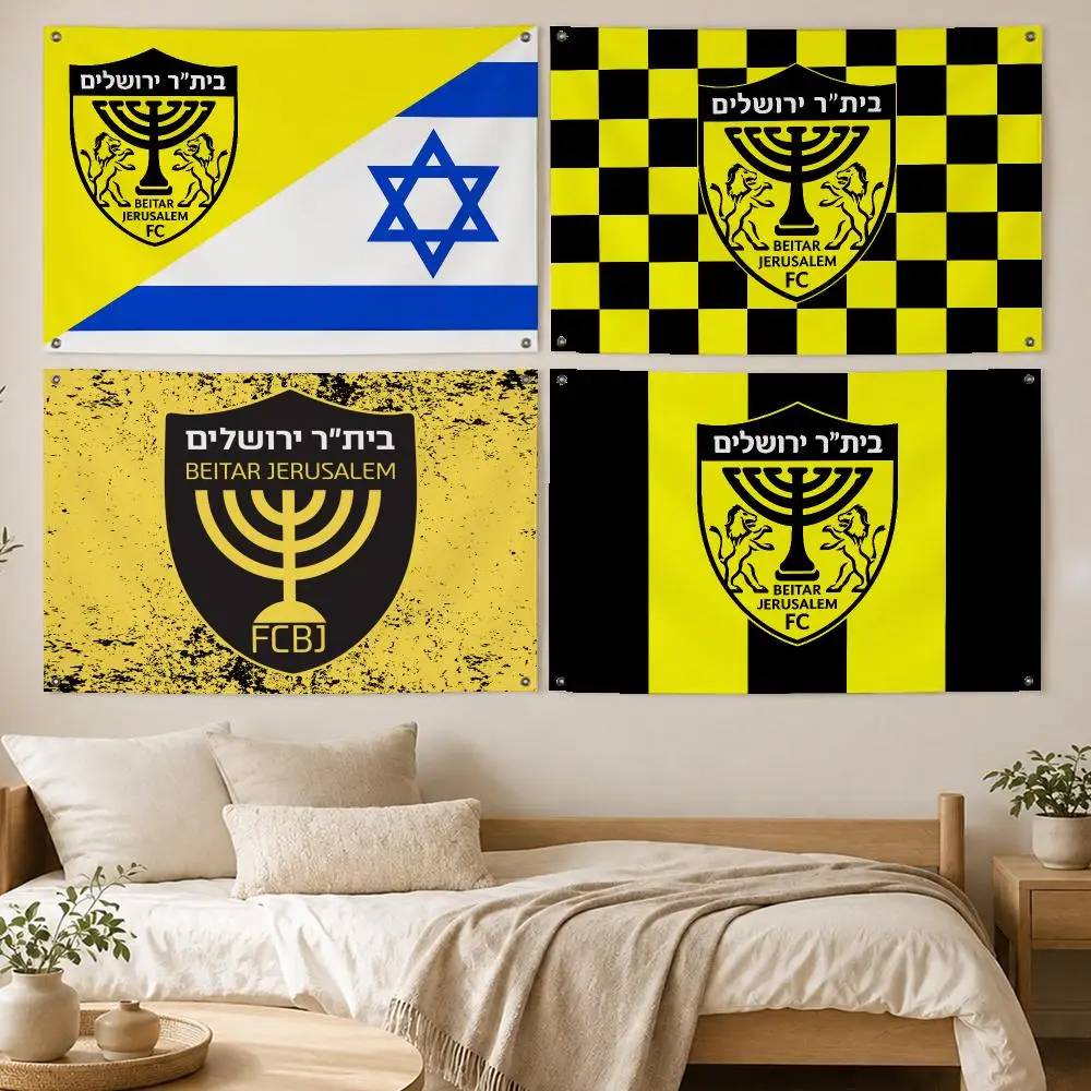 Elite Sports Beitar Jerusalem F.C. Flags Room Bedroom Home Outdoor Wall Hanging Concert Printed Background Decoration Art Banne