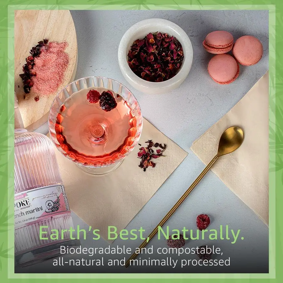 

Everyday 100 Bamboo Compostable Napkins Disposable 1000Pack Brown Disposable Napkins for Lunch, Dinner, Events amp Entertaining