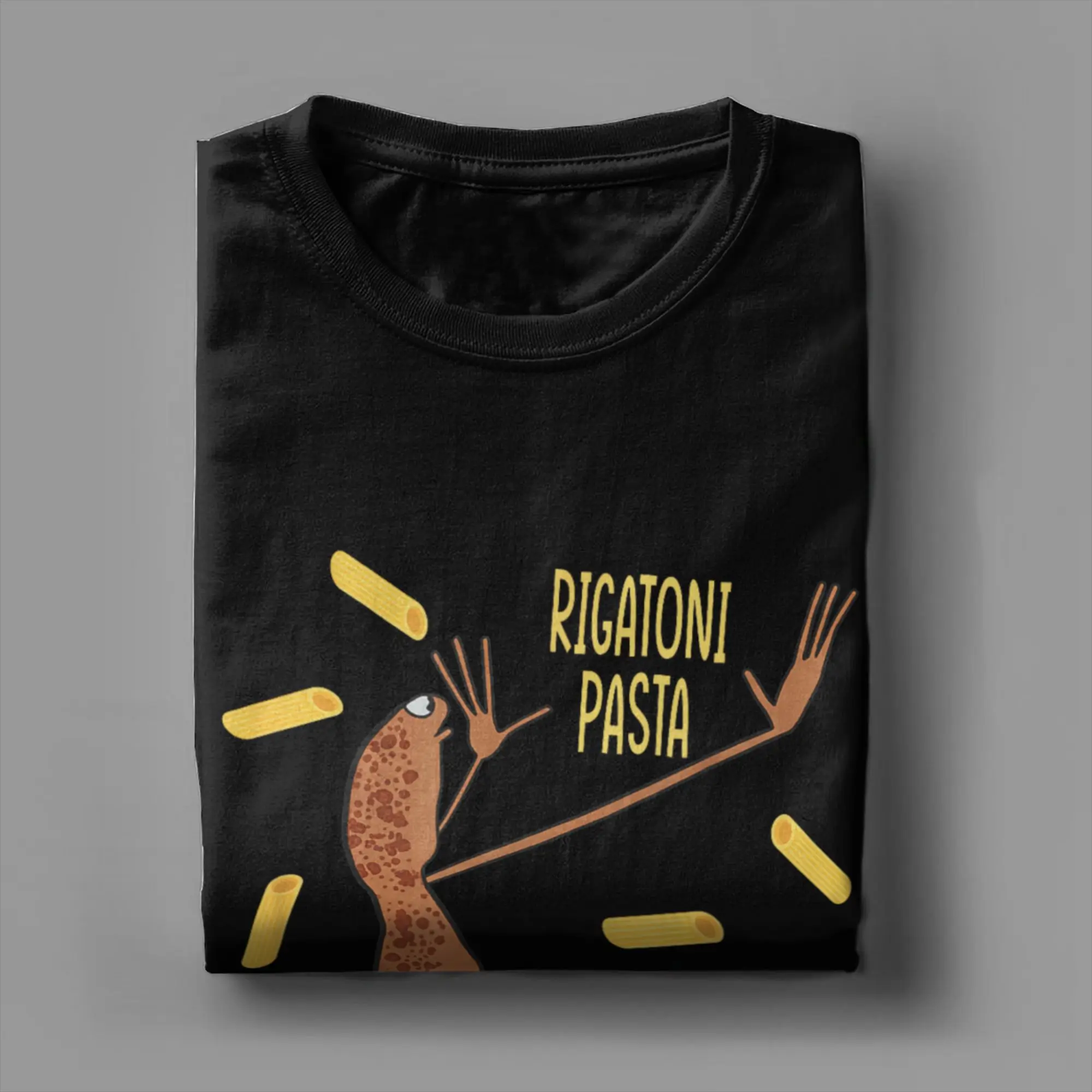 المتضخم تي شيرت الصيف ماركوس دودة ريجاتوني المعكرونة تتجه تي شيرت القطن الخالص التي شيرت للرجال حجم كبير قصيرة الأكمام بلايز #4