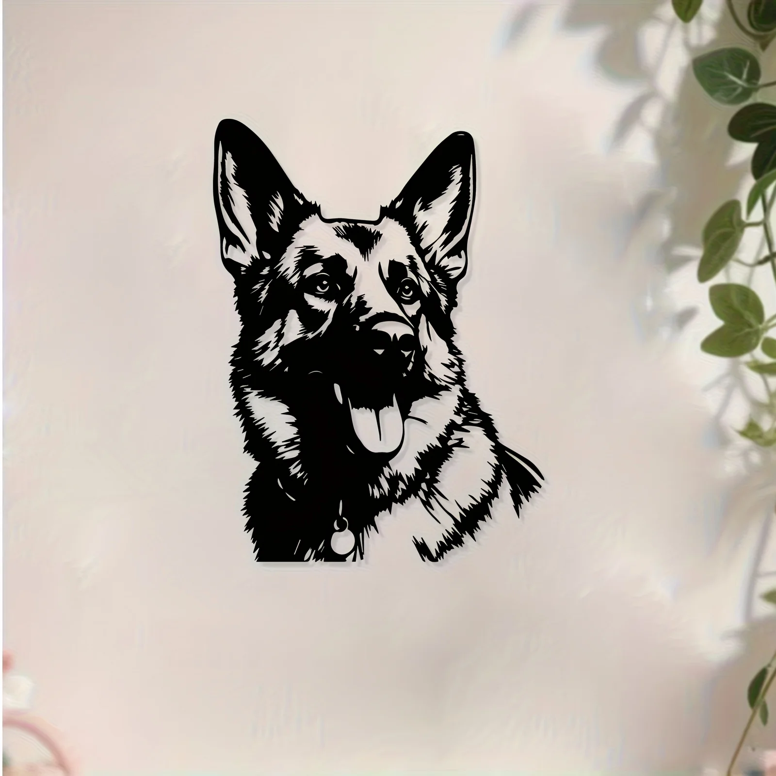 Rustproof German Shepherd Sculpture for Home & Garden