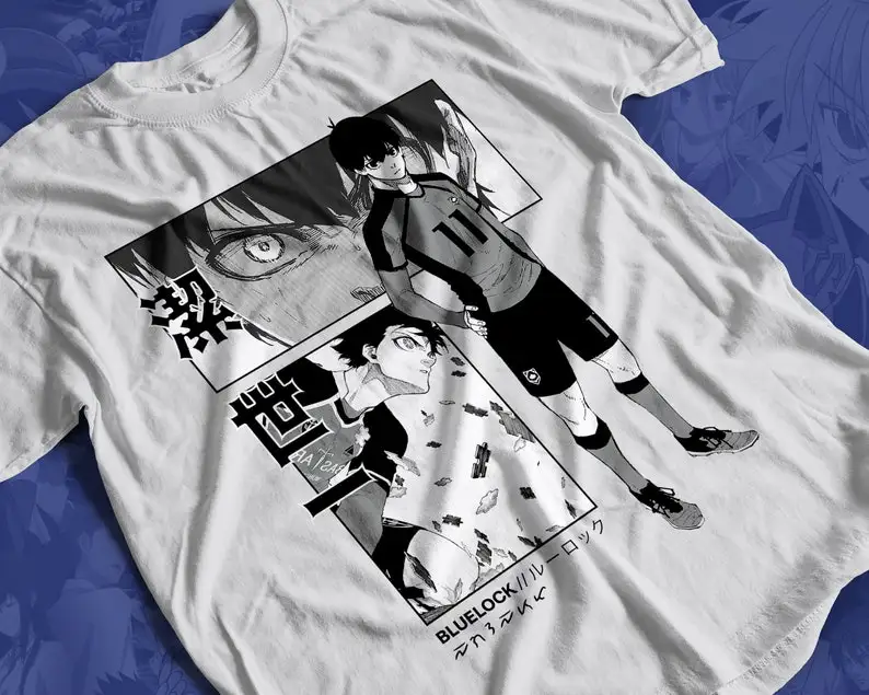 

Yoichi Isagi Bluelock Anime T-shirt, Anime Manga Shirt