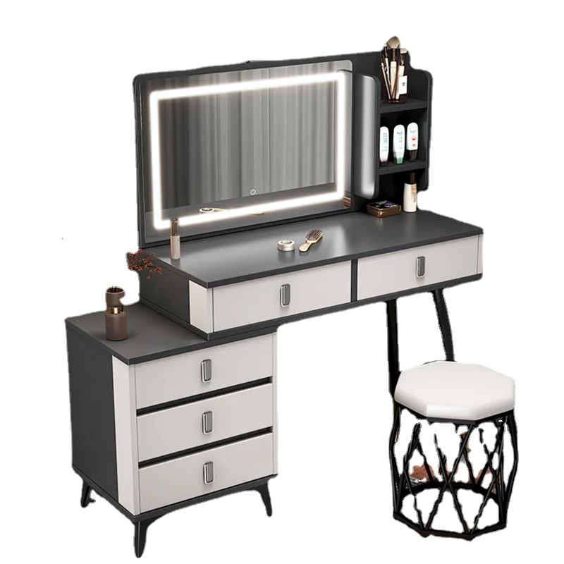 

Xl Modern Small Apartment Simple Ins Style Makeup Table Storage Cabinet Integrated High Sense