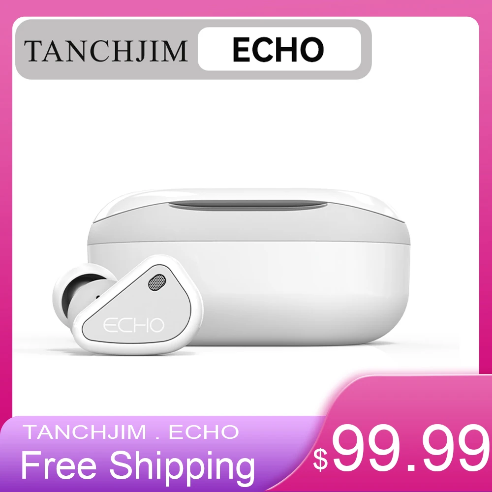 

TANCHJIM ECHO TWS Earphones QCC3040 Bluetooth 5.2 APTX/APTX Adaptive/AAC/SBC IPX4 Waterproof Wireless Headphone Earbuds