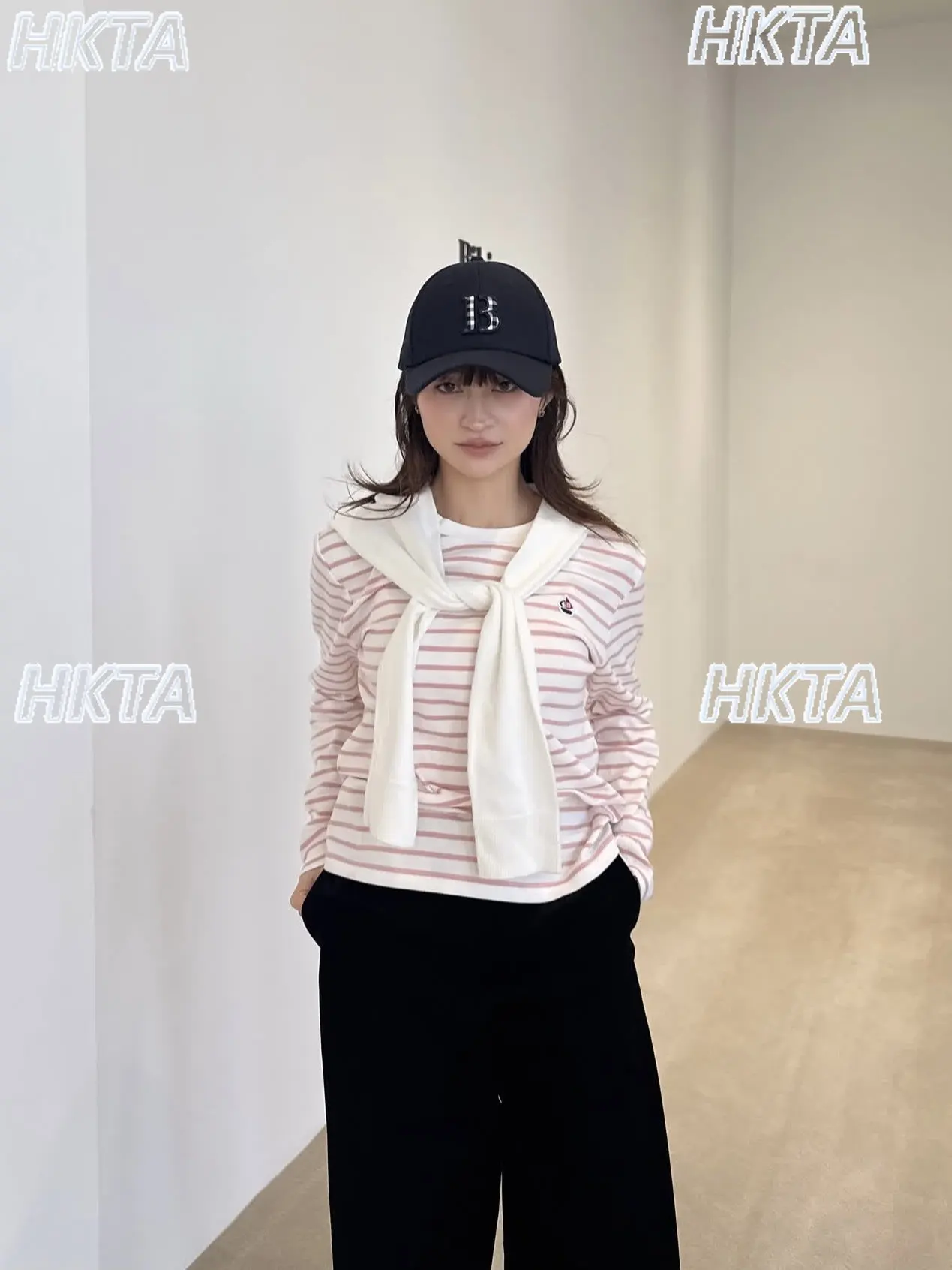 Japanese Sweet Lolita Daily Casual Fake Two Striped Contrasting Top Autumn Long Sleeve Tshirt Embroidered Versatile TShirt Women