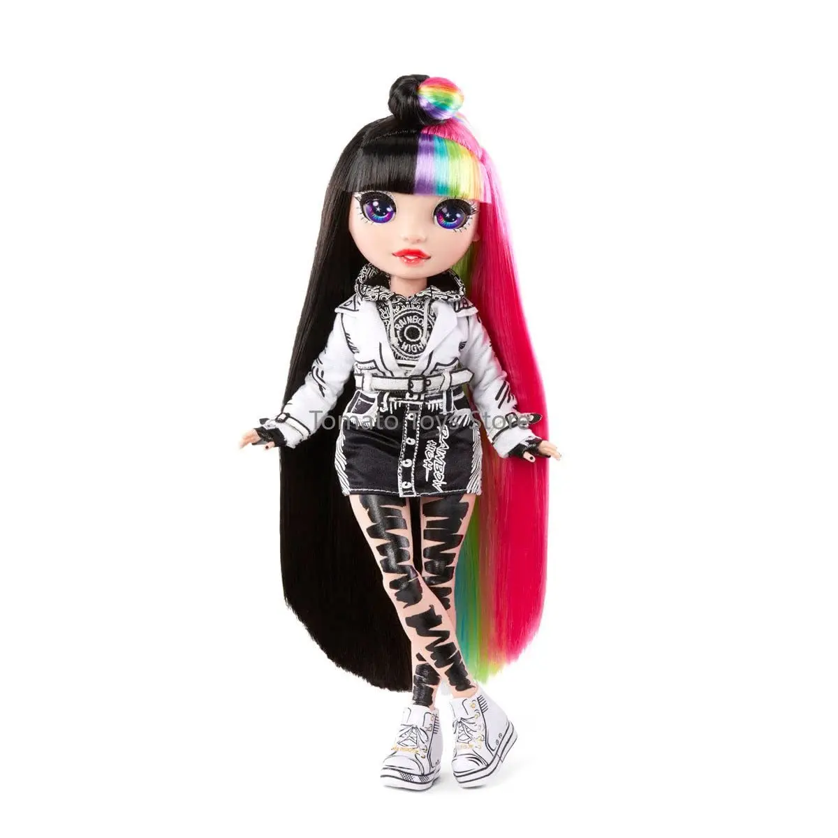 RAINBOW HIGH Fashion Doll with Slime Kit & Mascote Art of Fashion Rainbow Magic Pet and Fashion Accessorie Holiday Birthday Gift